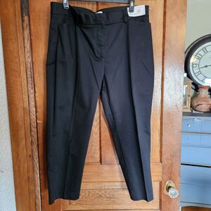 Liz Claiborne, Emma, Slim Leg, Ankle Pant, Black, Women’s Size 18, NWT, Mid Rise